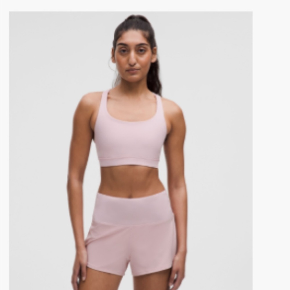 Soft Pink Medium Support Sports Bra - Picture 3 of 3